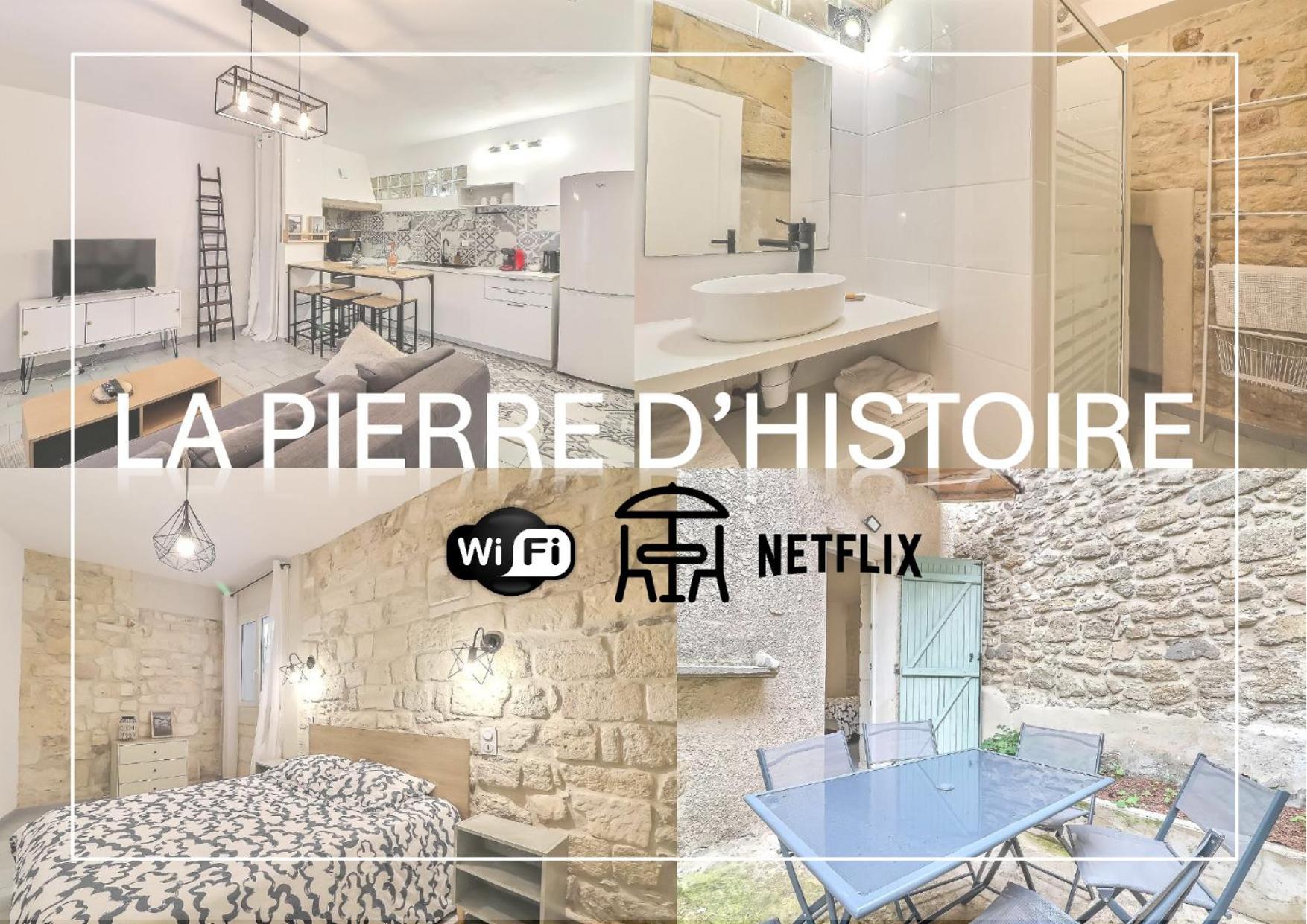 Hyper Centre Terrasse Wifi La Pierre D'Histoire Apartment Beaucaire  Ngoại thất bức ảnh